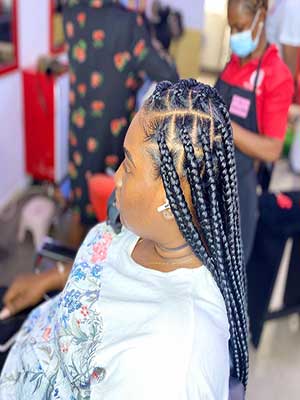 3 Rows Knotless