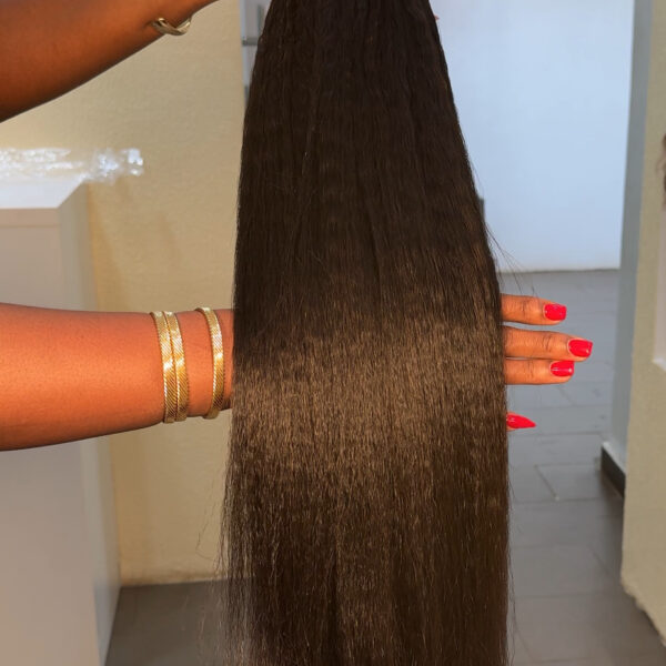 20" Kinky Straight Feather Hair