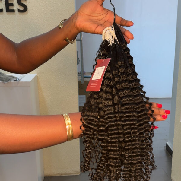 20" Kinky Curly Feather Hair