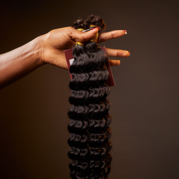 1B 20" Deep Wave Bulk Hair